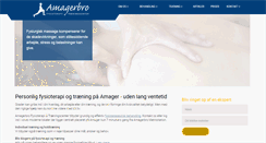 Desktop Screenshot of amagerbrofysioterapi.dk