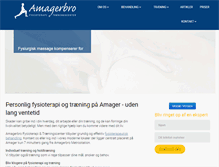 Tablet Screenshot of amagerbrofysioterapi.dk